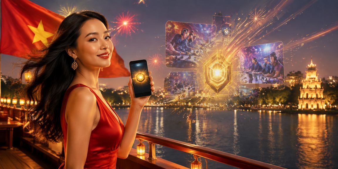 Người chơi tại Hà Nội thực hiện giao dịch nạp tiền trong không khí lễ hội esports sôi động